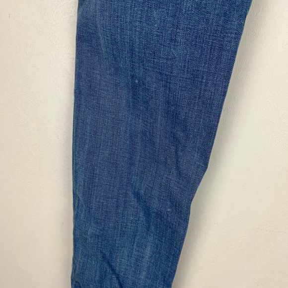 Paige Roxbury Low Rise Peg Leg Jeans Skinny Light Blue Denim Pockets 29 Casual - Picture 10 of 11